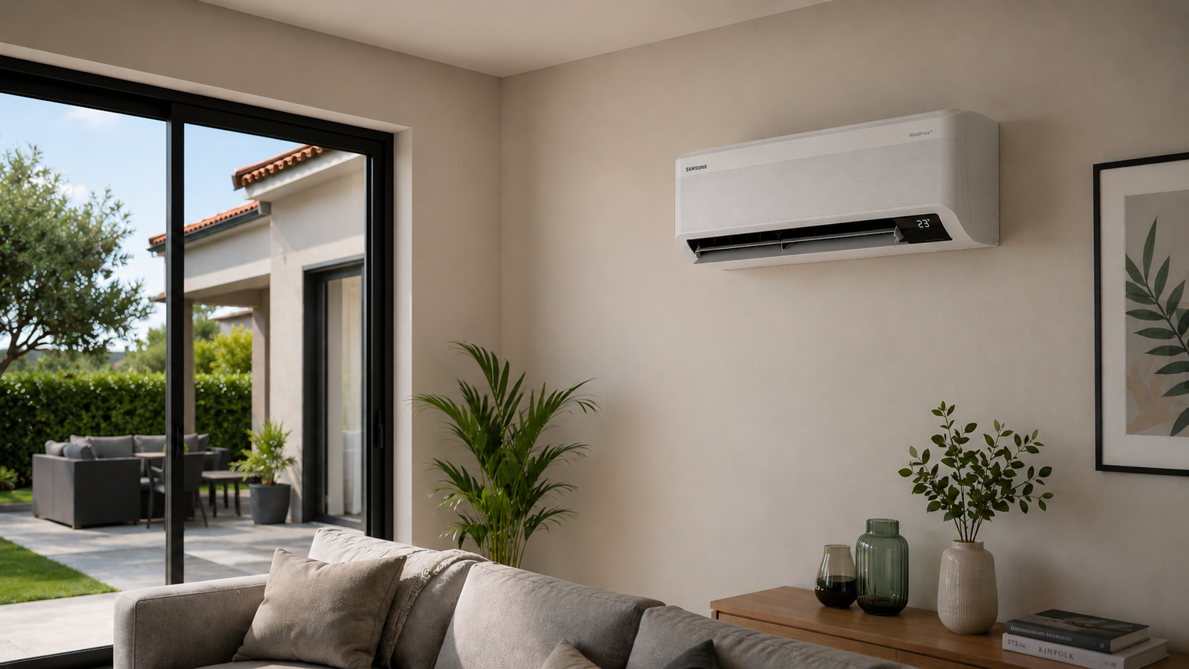 Climatiseur mural intérieur posé chez un particulier à Bordeaux